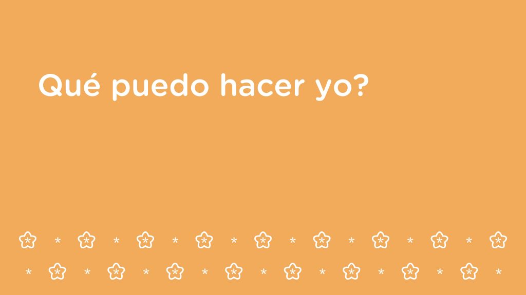¿Qué puedo hacer yo?